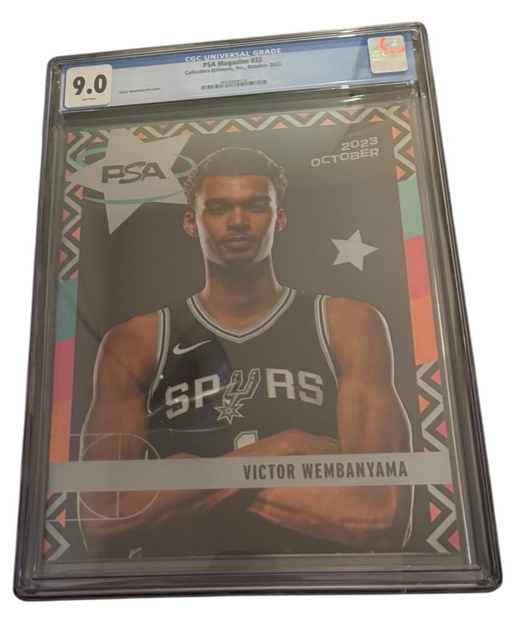 PSA Magazine #22 Collectors October 2023 Victor Wembanyama NBA Cover CGC 9.0